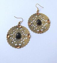 Victorian earrings Gypsy earrings bronze earrings Boho Earrings Bohemian... - $47.88 CAD