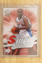 2007-08 Upper Deck Sweet Shot Sweet Stitches Memorabilia Elton Brand ST-BR - £6.62 GBP