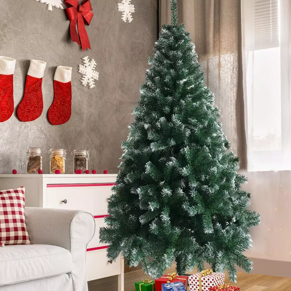 6FT Green Artificial Christmas Tree Holiday Season w/Stand Indoor Outdoor - $59.98