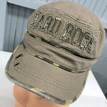 Hard Rock Cafe Retro Distressed Military Cap Hat Size Small - $13.75