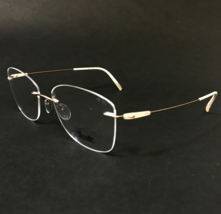 Silhouette Eyeglasses Frames 5500 AW 8540 Nude Gold Dynamics Colorwave 5... - $233.54