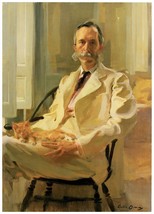 Decor POSTER. Portrait of a wise elegant man sitting down. Home Wall Art. 1644 - £13.65 GBP+