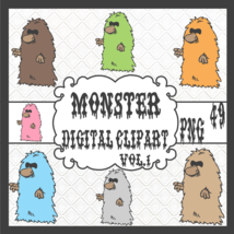 Monster digital clipart vol.1 thumb200