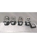 Nightmare Before Christmas Snow Globe Set of 4 Jack Skellington Disney N... - $327.99 MXN