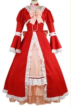 ZYHCOS Red Lolita princess Party Dress Cosplay Costume (Womens-Small) - £56.25 GBP