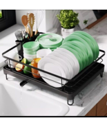 Kitsure Dish Drying Rack Space-Saving Dish Rack, Dish Racks for Kitchen Counter, - £15.43 GBP