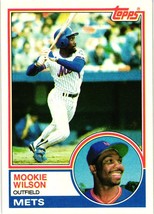 Mookie Wilson 1983 Topps New York Mets Major League Baseball Card 55 - £1.53 GBP