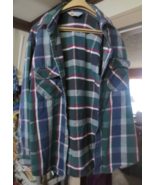 Carhartt Flannel Shirt Men&#39;s Large Long Sleeve Rugged Outdoor Plaid Work... - £11.00 GBP