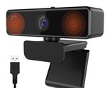 2K Webcam With Microphone, 1080P/60Fps, 1440P/30Fps, Dual Microphone Wit... - $47.49