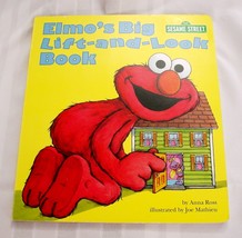 Sesame Street ELMO&#39;S BIG LIFT &amp; LOOK Children&#39;s Activity Board Book - $4.00