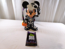 Disney Parks 2023 Halloween Mickey Mouse Skeleton  Light-Up Popcorn Buck... - £58.40 GBP
