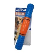 Nerf Dog Toy Squeak Stick Dog Toy Fetch Chew Blue / Orange - £11.59 GBP