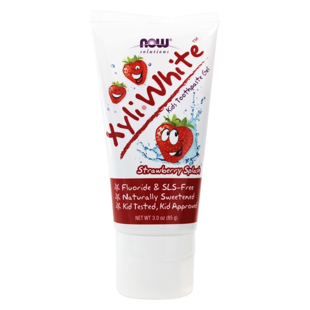 NOW Foods XyliWhite Kids Toothpaste Gel Strawberry Splash, 3 Ounces - $6.95
