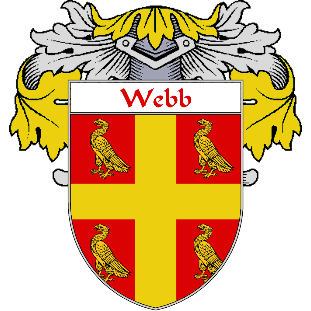 Webb Family Crest / Coat of Arms JPG and PDF - Instant Download