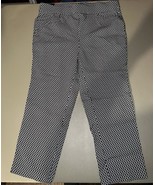 Rafaella Stretch Capri Women’s Size 10 Black And White Diamond Pattern W... - €25,47 EUR