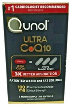 Qunol Ultra CoQ10 100mg 2 Month Supply 60 SoftGels Exp 2025+ - £24.12 GBP
