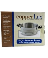 Deluxe Copper Bottom 5 Qt Steamer Heavy Gauge 18/10 Stainless Steel-Cool... - $47.45 CAD