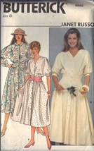 Butterick pattern 4892 SIZE 8 Misses&#39;  JANET RUSSO DRESS IN 2 VARIATIONS... - $3.00