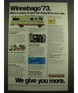 1973 Winnebago Motor Homes Ad - What it means to have the Flying W - £14.55 GBP
