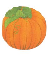 Caspari Pumpkin Die-Cut Paper Linen Party Napkins - 15 Napkins Per Packa... - $9.74