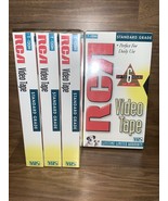 SEALED! RCA T-120H Standard Grade Blank VHS Video Tapes Lot of 4 NEW - $11.40