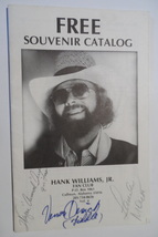 Hank Williams Jr. Autographed Fan Club Souvenir Catalog 1984 Fiddle + Gu... - £23.25 GBP