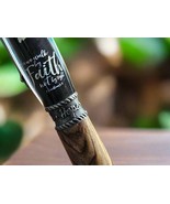 Authentic Bethlehem Olive Wood; Walk By Faith Label Cast Twist Pen with ... - $84.99