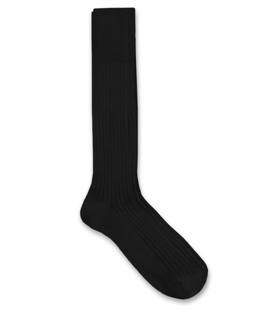 Jefferies Sock Mens Tall Ribbed Cotton Lined Over the Calf Dress Knee So... - $7.99