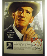 1958 Marlboro Cigarettes Ad - New improved Marlboro filter - £14.55 GBP