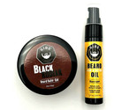 GIBS Manscraper Beard Hair &amp; Tattoo Oil 1 oz &amp; Black Kodiak Beard Balm A... - £30.89 GBP