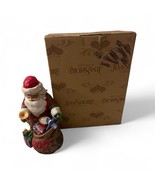 Signed Jim Shore Christmas Magic&#39;s In The Bag 2017 Santa  EUC - $22.50