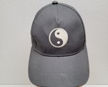 Sonoma Womens Gray Adjustable Baseball Cap Yin Yang Embroidered Hat Summer - $14.75