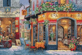 Dimensions Collection Counted Cross Stitch Kit 16X11-European Bistro 16 Ct.  - $144.90 CAD