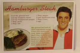 Elvis Presley Postcard Hamburger Steak Recipe Memphis Tennessee  - £2.80 GBP