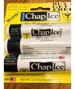 Chap.Ice Original Lip Balm-Soothes/Protects/Moisturizes.2pack-ShipN24hours - £23.12 GBP