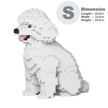 Toy Poodle Dog Sculptures (JEKCA Lego Brick) DIY Kit - £54.81 GBP