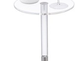 Hmyhum Small Acrylic Drink Table For Small Spaces, Round, Easy Assembly,... - $51.94