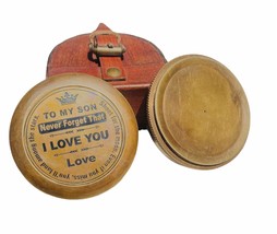Poem Pocket Compass with to My Son-Never Forget I Love You Engraved II (Antique  - $44.99