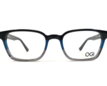 OGI Kids Eyeglasses Frames OK331/2106 Black Blue Gray Square 45-17-125 - $49.49