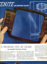 Tenite An Eastman Plastic Magazine Ad 1930&#39;s A Problem Old As Glass - £11.07 GBP