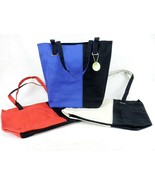 Mod 2-Tone Cotton Canvas Tote Bag, 12 x 15, Key Strap, Choice of Colors,... - $12.95