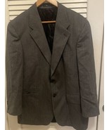 Chaps Ralph Lauren Gray Wool Blazer Sport Jacket Mens 42R - $54.14 CAD
