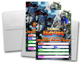 12 Sonic The Hedgehog Invitation Cards (12 White Envelops Included) #1 - £14.23 GBP