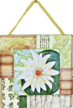 Kohler White Chrysanthemum Tile Hanging Wall Art 8&quot; x 8&quot; Ceramic - $243.19 MXN