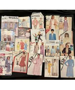 Vintage 80s–90s Sewing Pattern Lot (20) – Simplicity Butterick Retro Fas... - $32.82 CAD
