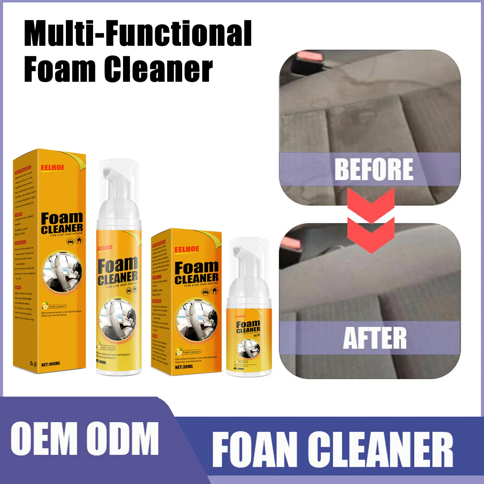 Sporting Multi-Functional Foam Cleaner Leather Clean Wash Automoive Car Interior - £23.82 GBP