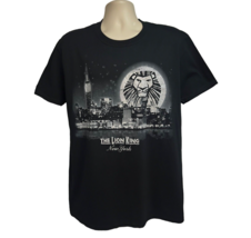 Disney Lion King New York Broadway Musical Graphic Black T-Shirt XL Y2K Bling - £15.50 GBP