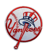 New York Yankees NY Embroidered PATCH~3 3/4" x 3 1/4"~Iron On~MLB~FREE US Mail - £3.81 GBP