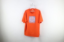 Vintage 90s Mens Large Distressed Audio Adrenaline Christian Band T-Shirt Orange - £43.48 GBP