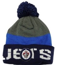 Winnipeg Jets Reebok NHL Hockey Waffle Knit Pom Pom Winter Hat Beanie Toque - £16.66 GBP